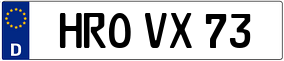 Trailer License Plate